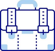 icône remplie de ligne de valise vecteur