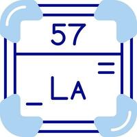 lanthane ligne rempli icône vecteur