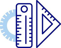 icône remplie de ligne de règle vecteur