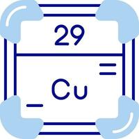 cuivre ligne rempli icône vecteur