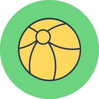 icône de vecteur de ballon de plage
