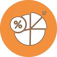 icône de vecteur de pourcentage