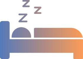 icône de dégradé de sommeil vecteur