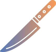 icône de dégradé de couteau vecteur