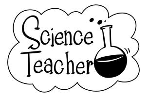 Phrase anglaise pour professeur de sciences vecteur