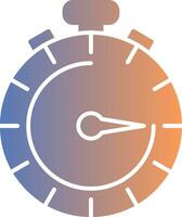 icône de dégradé de chronomètre vecteur