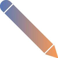 icône de dégradé de crayon vecteur