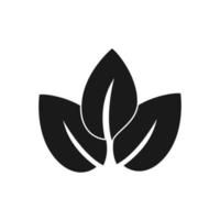 icône de feuilles écologiques. laisse un design plat vecteur