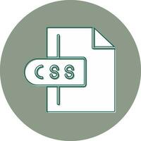 icône de vecteur de fichier css