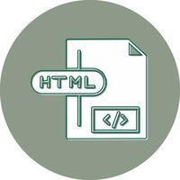 icône de vecteur de fichier html