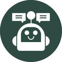 icône de vecteur de chatbot