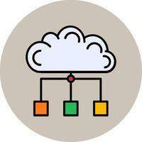 nuage Propriétés vecteur icône