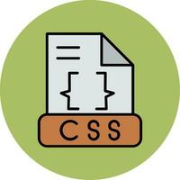 icône de vecteur css