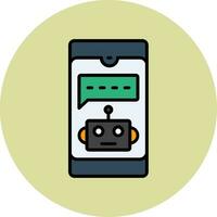 icône de vecteur de chatbot