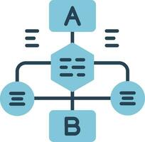 icône de vecteur d'organigramme