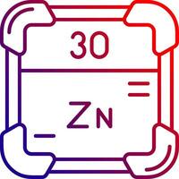 zinc ligne pente icône vecteur