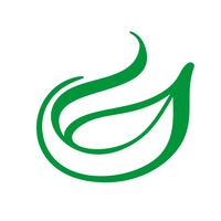 Arbre Logo de feuille verte de thé. Icône de vecteur élément nature écologie. Illustration de dessinés à la main de calligraphie bio Vegan bio