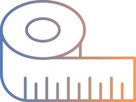 icône de dégradé de ligne de règle vecteur
