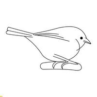 conception de logo d'art de ligne d'oiseau pour les entreprises et les entreprises vecteur