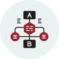 icône de vecteur d'organigramme