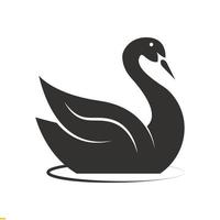 modèle de conception de logo vectoriel cygne pour entreprise et entreprise