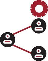 icône de vecteur de relation