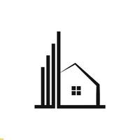 modèle de conception de logo immobilier pour entreprise et entreprise vecteur