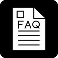 icône de vecteur de FAQ