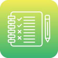 icône de vecteur de liste de contrôle