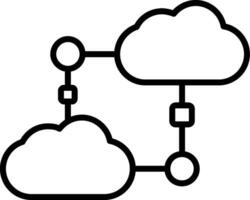 icône de vecteur de nuage