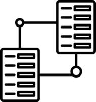 serveur espace de rangement vecteur icône