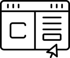 icône de vecteur de site Web