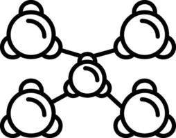icône de vecteur de molécule