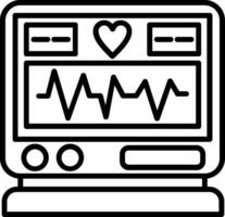 icône de vecteur d'électrocardiogramme