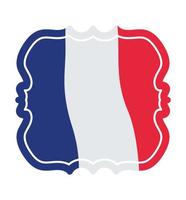 représentation de timbre français vecteur