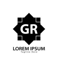 lettre gr logo. gr logo conception vecteur illustration pour Créatif entreprise, entreprise, industrie. pro vecteur