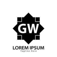 lettre gw logo. gw logo conception vecteur illustration pour Créatif entreprise, entreprise, industrie. pro vecteur
