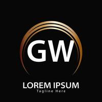 lettre gw logo. gw logo conception vecteur illustration pour Créatif entreprise, entreprise, industrie. pro vecteur
