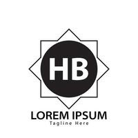lettre hb logo. hb logo conception vecteur illustration pour Créatif entreprise, entreprise, industrie. pro vecteur