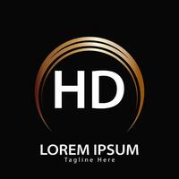 lettre HD logo. HD logo conception vecteur illustration pour Créatif entreprise, entreprise, industrie. pro vecteur