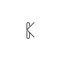 alphabet lettres initiales monogramme logo ks, sk, k et s vecteur