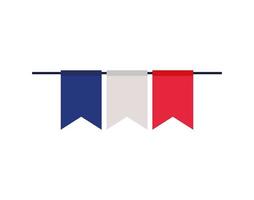 icône de guirlande française vecteur