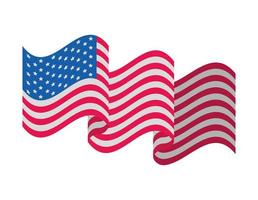 représentation du drapeau américain vecteur