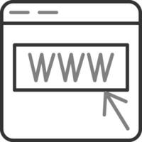 icône de vecteur de site Web