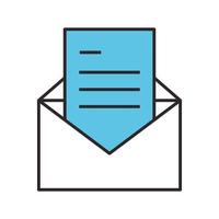 courrier lettre message vecteur