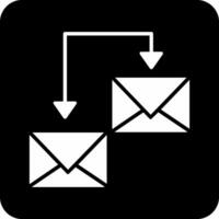 icône de vecteur d'échange de mails