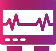 électrocardiogramme Créatif icône conception vecteur