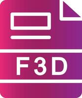f3d Créatif icône conception vecteur