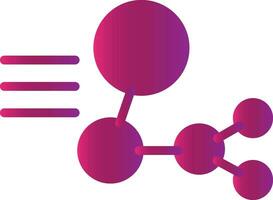 conception d'icône créative de structure moléculaire vecteur