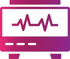 conception d'icône créative moniteur ekg vecteur